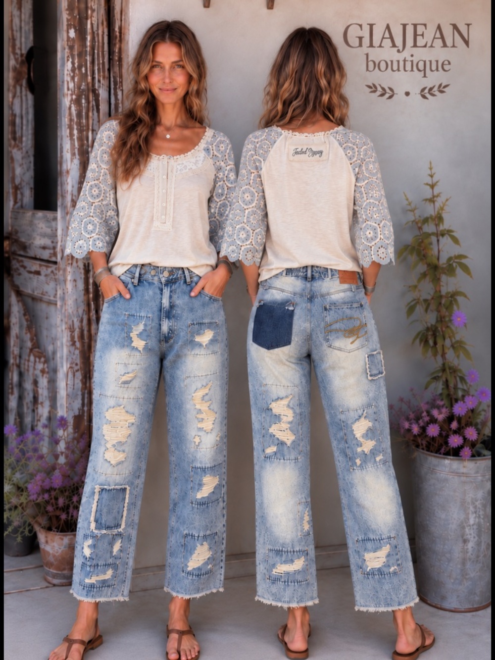 ❤️ JADED GYPSY “ ENDLESS LOVE “ JADED GYPSY ENDLESS LOVE DISTRESS JEANS